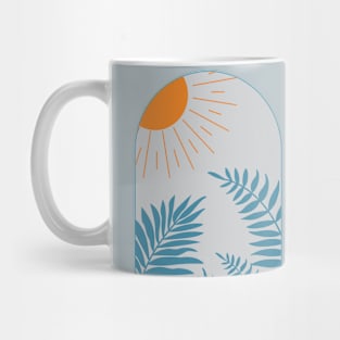 Diseño Estilo Boho  en tonos azules Mug